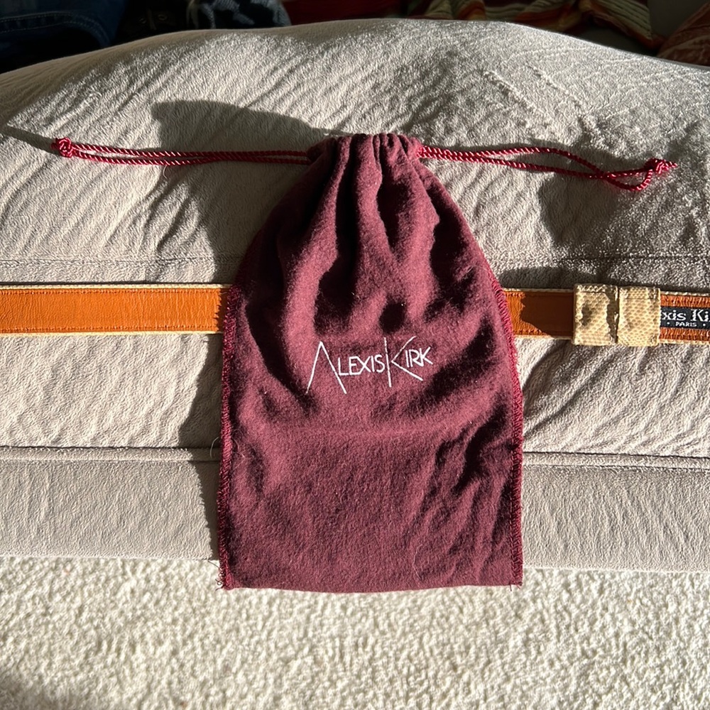 Alexis Kirk Reptile Belt  30 inches long. Never used